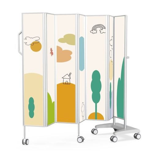 Mobiler Medizinischer Bettschirm - FMS - Bailida - zusammenklappbar / Aluminium