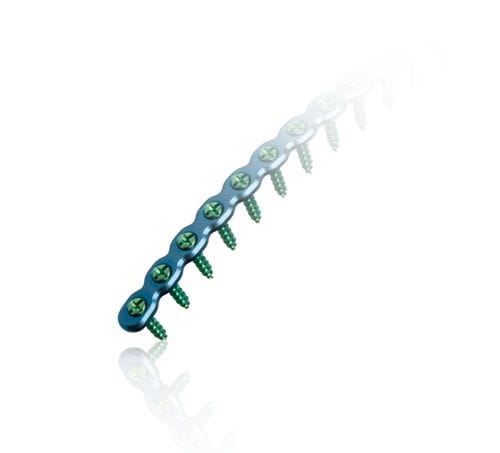 Kompressionsplatte für Rippen - RibFix Blu® - Zimmer Biomet - für Brustbein / mit Verriegelung / Metall