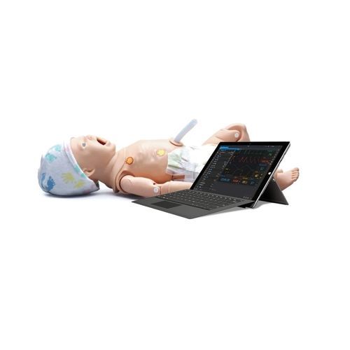 Injektionssimulator - Newborn HAL® S3010 - Gaumard - Atmung / Herzfrequenz / für CPR