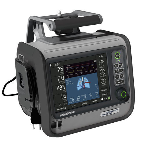 Notfallbeatmungsgerät - HAMILTON-T1 Military - Hamilton Medical - für Intensivpflege / elektronisch / pneumatisch