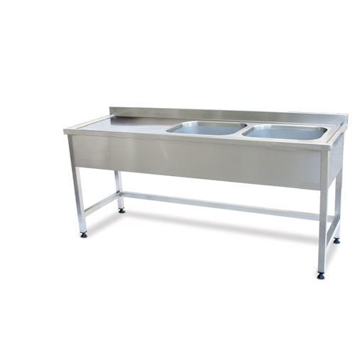 Medizinisch Spüle - PS-SSWS01 - PROJESAN - 2 Stationen / Edelstahl