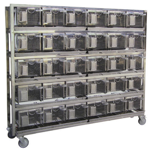 Modularer Tierkäfig - MV-04 - Medical Master Co., Ltd - auf Rollen / 4 Module