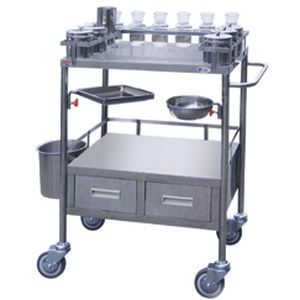 Medizinischer Wagen - MS-33 - Medical Master Co., Ltd - für Verbandmaterial / Edelstahl / mit Platte