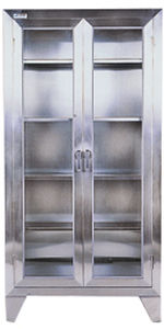Vitrine für chirurgische Instrumente - MS-44 - Medical Master Co., Ltd - für Krankenhaus / Edelstahl / mit 2 Türen