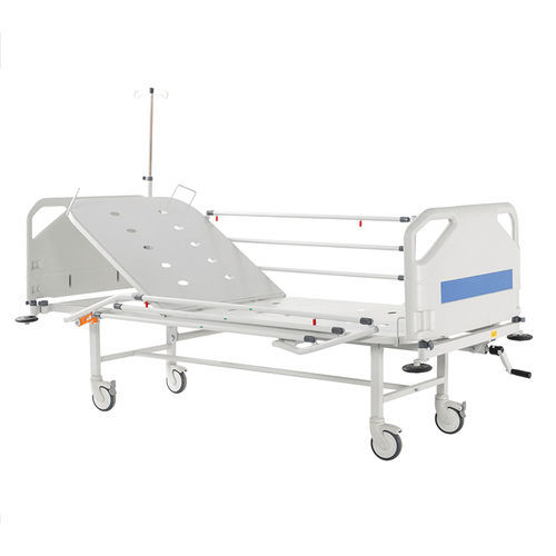 Krankenhausbett - MS 1031  - MESPA - manuell / neigbar / auf Rollen