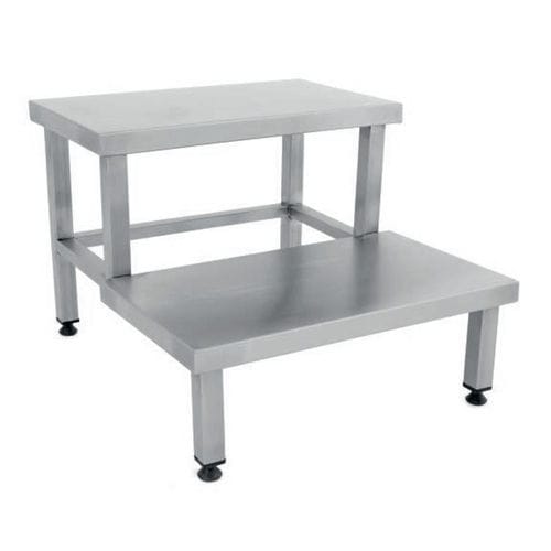 Stufentritt mit 2 Stufen - MD 4320 - MESPA - Edelstahl / Kunststoff