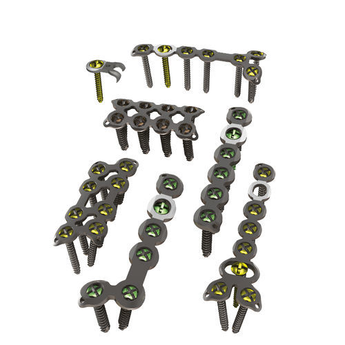Kompressionsplatte für Hand - 3.80 series - ChM - mit Verriegelung / Titan