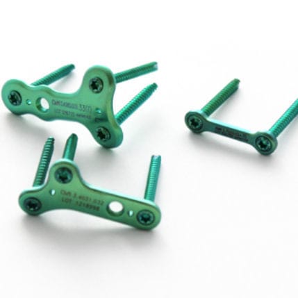 Kompressionsplatte für Hallux Valgus - 3.7020.016 - ChM - mit Verriegelung / Metall