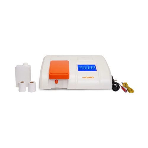 Halbautomatisches biochemisches Analysegerät - Acculab At 112 Plus - Accurex Biomedical Pvt. Ltd.  - Tisch / mit Touchscreen / RS232