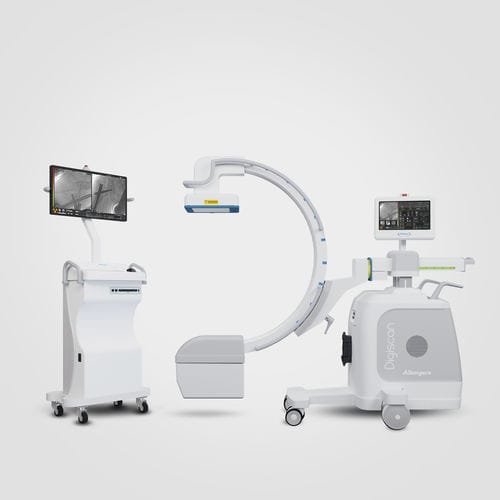Mobiler C-Bogen - DIGISCAN S20/S30 - Allengers Medical Systems - mit Flachbildsensor / mit Videosäule / mit integriertem Bildschirm