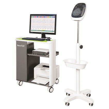 EEG-System / 40 Kanäle - Neuroplot - Allengers Medical Systems - mit EEG-Mapping / mit Videoaufzeichnung / mit Rollgestell