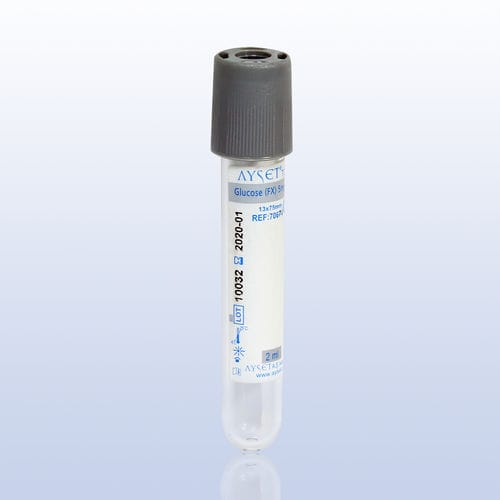 Probenahmeröhrchen für Diabetesanalyse - 70 series - AYSET TIBBI ÜRÜNLER VE PLASTIK TEKSTIL ELEKTRONIK GIDA TEMIZLIK MADDELERI SAN AS - zylinderförmig / Vollblut / PET