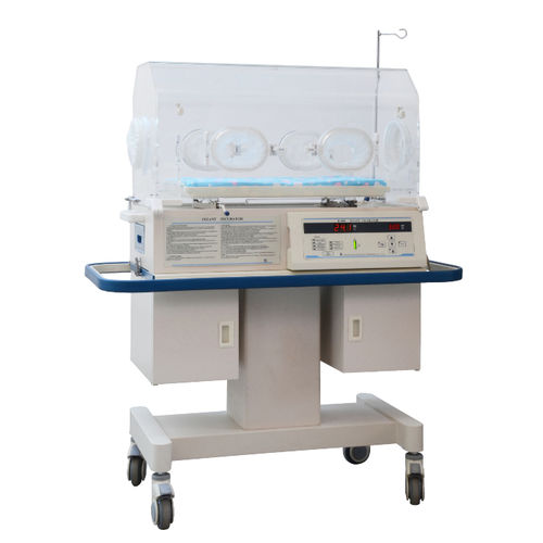 Inkubator für Neugeborene auf Rollen - B-1000 - Beijing Julongsanyou Technology - mit Monitor / mit Phototherapie-Lampe / mit Stauraum