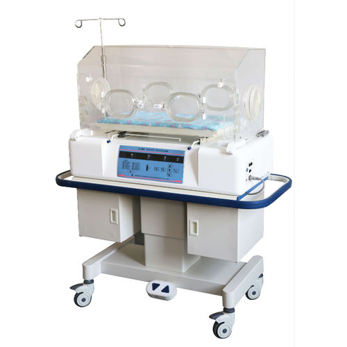 Inkubator für Neugeborene auf Rollen - B-3000 (ABS) - Beijing Julongsanyou Technology - mit Monitor / mit Phototherapie-Lampe / mit Stauraum