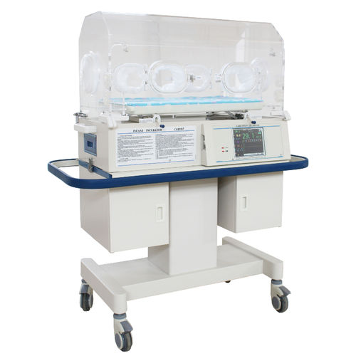 Inkubator für Neugeborene auf Rollen - B-4000 - Beijing Julongsanyou Technology - mit Monitor / mit Phototherapie-Lampe / mit Stauraum