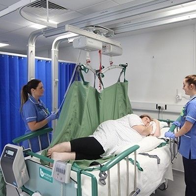 Hub-Patientenlifter - BMHUT - Benmor Medical - elektrisch / deckenmontiert / transportierbar