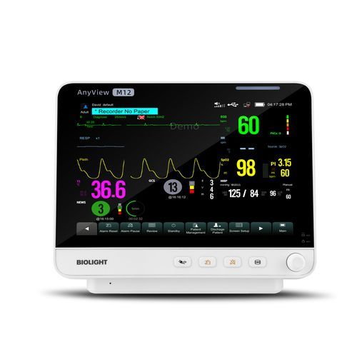 EKG-Patientenmonitor - M12 - Guangdong Biolight Meditech - Atemfrequenz / für Intensivpflege