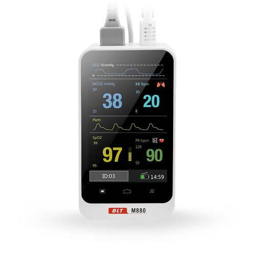 Handgerät-Patientenmonitor - M880 - Guangdong Biolight Meditech - etCO2 / SpO2 / für Intensivpflege