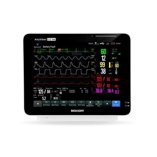 Kompakter Multiparameter-Monitor - S12 Vet - Guangdong Biolight Meditech - für Veterinärmedizin / kabellos