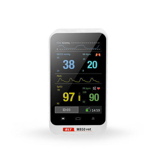 Kompakter Multiparameter-Monitor - M850 Vet - Guangdong Biolight Meditech - EKG / SpO2 / für Kliniken