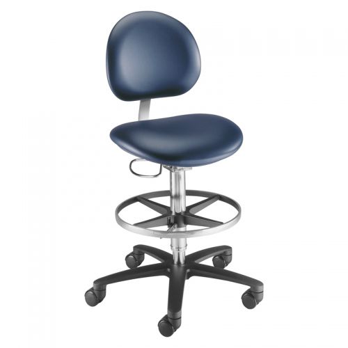 Hocker für Arztpraxis - 21520B, 21521B - The Brewer Company - höhenverstellbar / mit Rückenlehne / auf Rollen