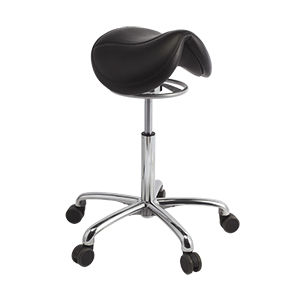 Dentalhocker - 135JS, 135JS-H - The Brewer Company - höhenverstellbar / auf Rollen / sattelförmig