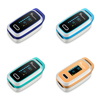 Fingerpulsoximeter - LOX100 - CAREWELL - für häusliche Krankenpflege / batteriebetrieben / OLED