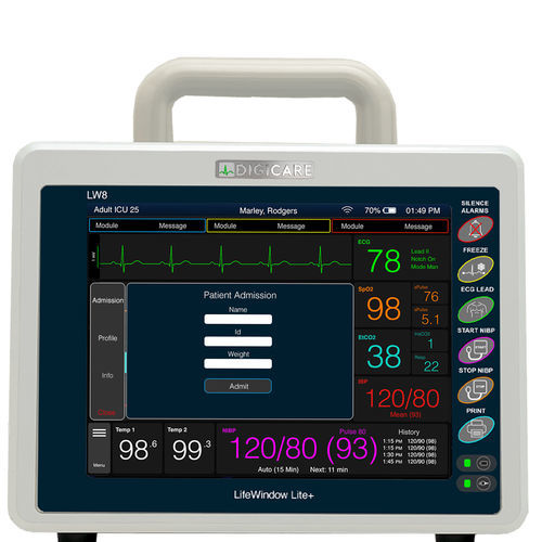 Tragbarer Multiparameter-Monitor - LifeWindow™ Lite - Digicare Biomedical Technology - EKG / RESP / TEMP