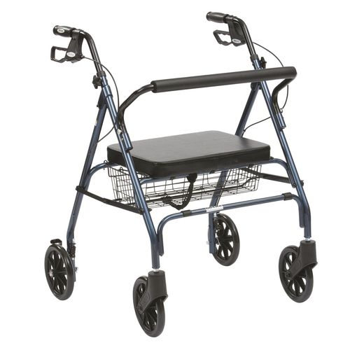Rollator mit 4 Rädern - 10215RD-1 - Drive DeVilbiss Europe - für Übergewichtige / mit Sitz / höhenverstellbar