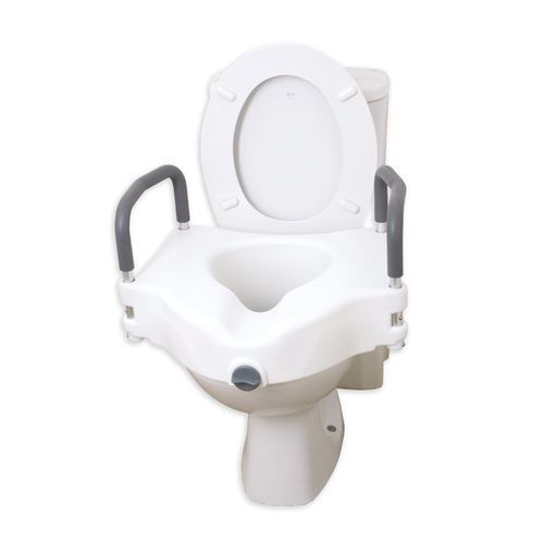Toilettensitzerhöhung mit Armlehnen - 12027RA - Drive DeVilbiss Europe - rutschfest