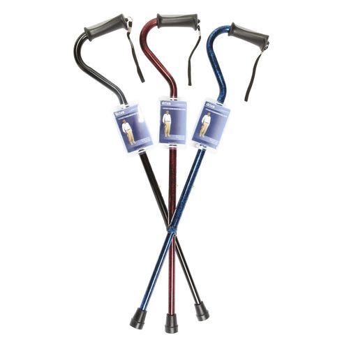 Gehstock / abgewinkelter Griff - 10372BK-6 - Drive DeVilbiss Europe - höhenverstellbar
