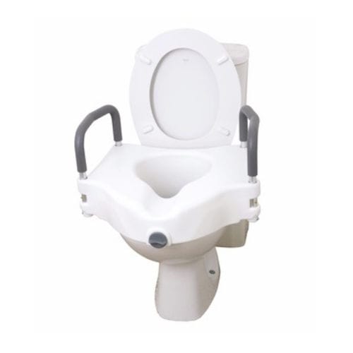 Toilettensitzerhöhung mit Armlehnen - 12027RA  - Drive DeVilbiss Europe