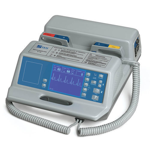 Manueller externer Defibrillator - C-12S - E & M Electromedicina  - EKG und SpO2-Monitor