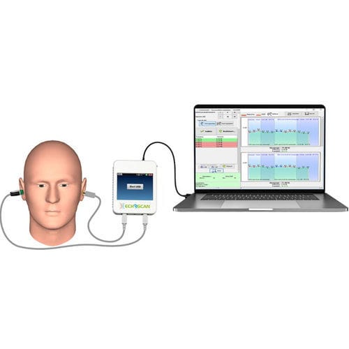 Audiologisches Gerät / Audiometer - Echoscan® - Echodia - Messsysteme für otoakustische Emissionen / Audiometer für Screening / akustischer Reflextester
