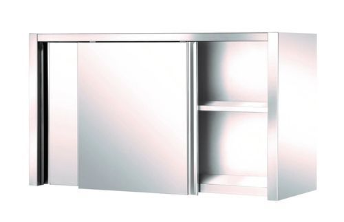 Regalschrank - EIHF-ISOFROID - mit Schiebetür / Edelstahl / mit 2 Türen