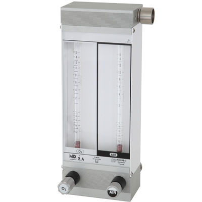 Gasmischer für Anästhesie - Mix 2.A - BIOMAT FOURES SAS - Sauerstoff / Luft / mit doppeltem Flowmeter