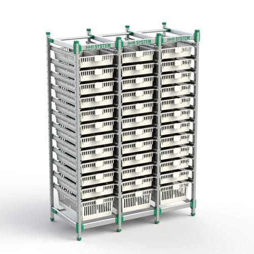 Multifunktionsregal - FlexShelf - H+H SYSTEM GmbH - Aluminium / wandmontiert / modular