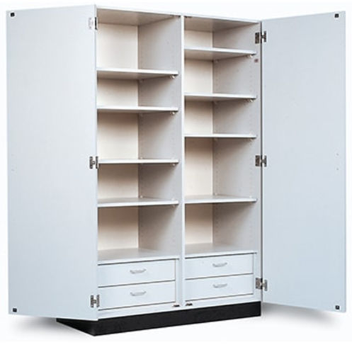 Regalschrank - 8248 - Hausmann - mit Schublade / grau / 4 Schubladen