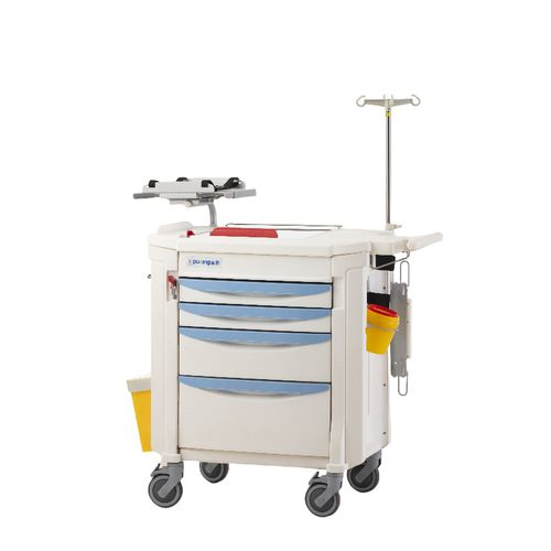 Medizinischer Wagen - F-47 - Hebei Pukang Medical Instruments - für medizinische Geräte / Medikamenten / Vielzweck