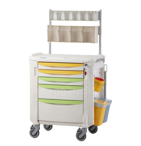 Wagen für Kliniken - F-63 - Hebei Pukang Medical Instruments - Notfall / für Anästhesie / für Instrumente