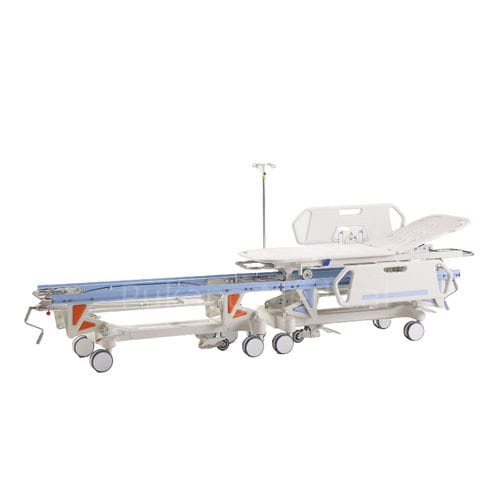 Transport-Fahrtrage - E-4 - Hebei Pukang Medical Instruments - zum Umbetten / manuell / höhenverstellbar
