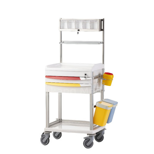 Medizinischer Wagen - F-51 - Hebei Pukang Medical Instruments - Medikamente / Pflege / Edelstahl