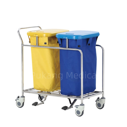 Medizinischer Wagen - F-31 - Hebei Pukang Medical Instruments - Mehrzweck / Abfall / Reinigung