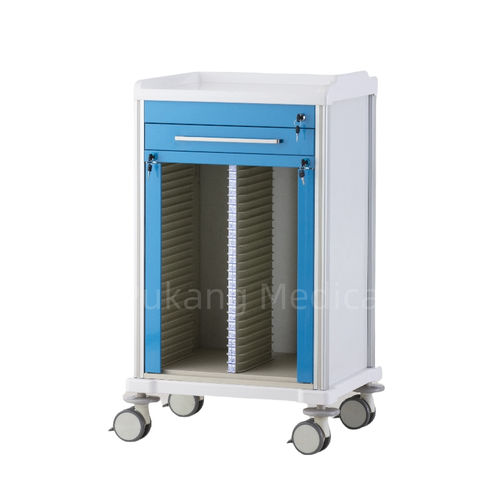 Medizinischer Wagen - F-70 - Hebei Pukang Medical Instruments - für Krankenakten / Lager / 1 Schublade
