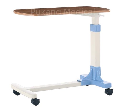 Höhenverstellbarer Betttisch - T-32 - Hebei Pukang Medical Instruments - auf Rollen / manuelle Bedienung