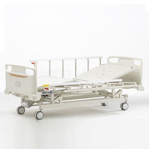 Krankenhausbett - A-5 - Hebei Pukang Medical Instruments - manuell / höhenverstellbar / auf Rollen