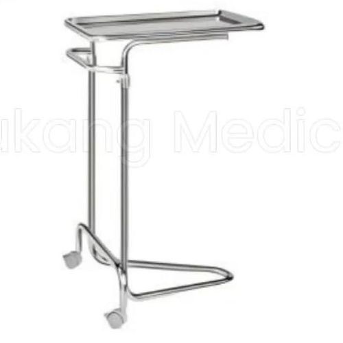 Mayo-Tisch / auf Rollen - F-82 - Hebei Pukang Medical Instruments - aus Edelstahl / Manuel