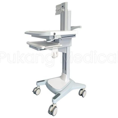 Computerwagen zum Laden von Laptops - F-01 - Hebei Pukang Medical Instruments - für Panel PC / höhenverstellbarer / gesichert