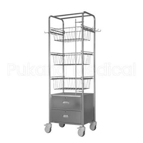 Medizinischer Wagen - F-91 - Hebei Pukang Medical Instruments - für Kliniken / Labor / für Verbrauchsmaterial
