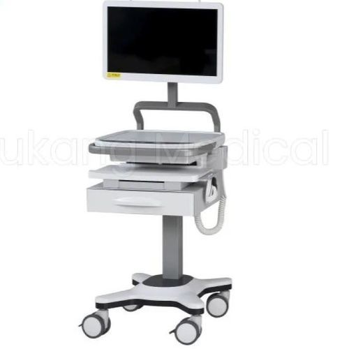 Computerwagen für Panel PC - F-02 - Hebei Pukang Medical Instruments - Point-of-Care / motorisiert / höhenverstellbarer